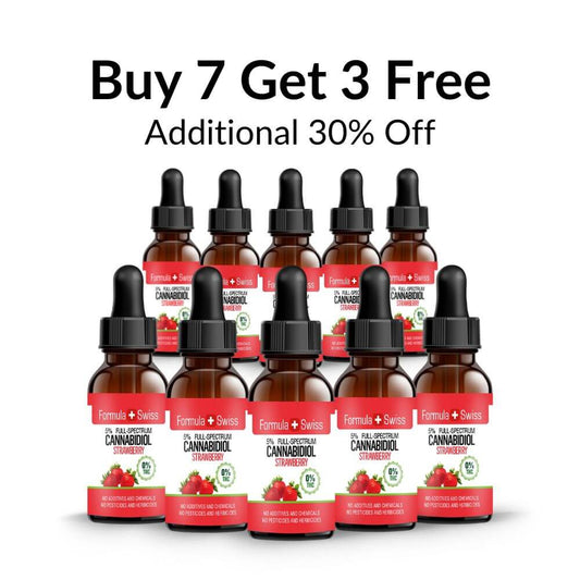 Buy 7 and get 3 Free, CBD oil in MCT oil strawberry 