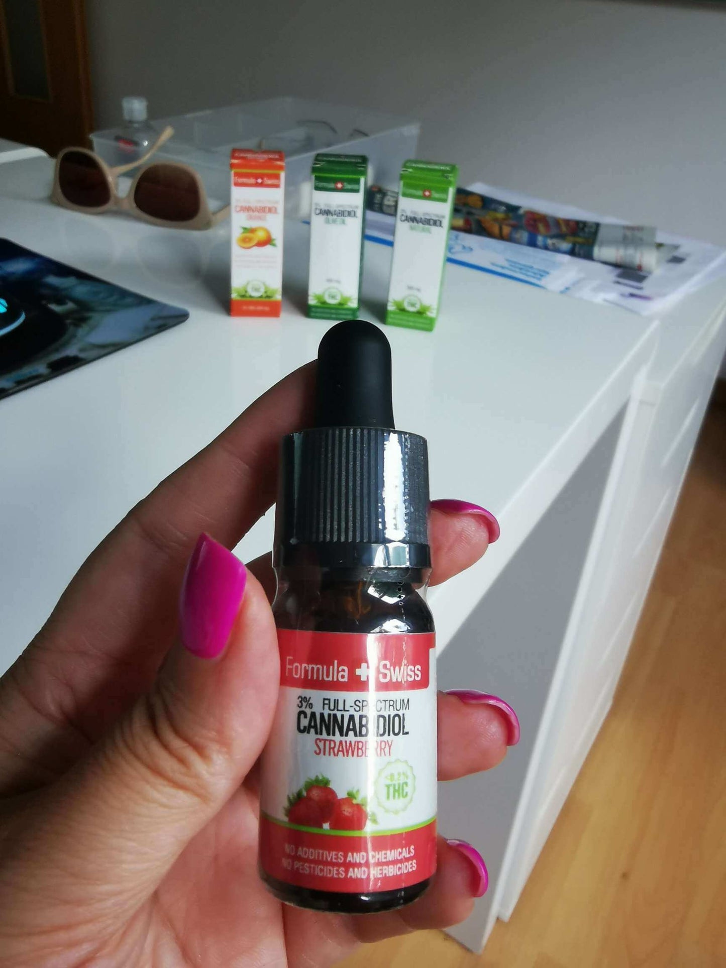 Formula Swiss Organic CBD Oil in Strawberry Oil