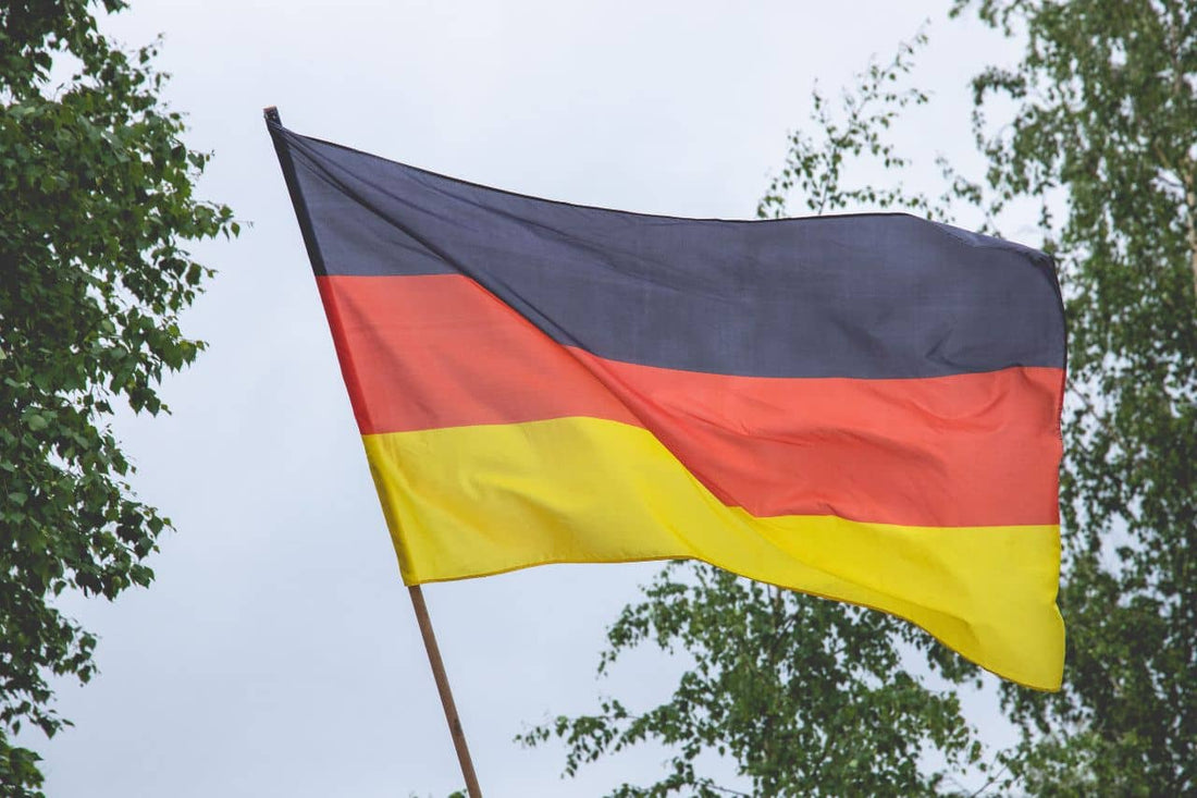 flag of Germany waving