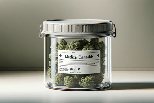 A container full of medical cannabis