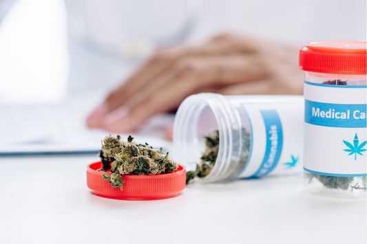 a cannister of medical cannabis