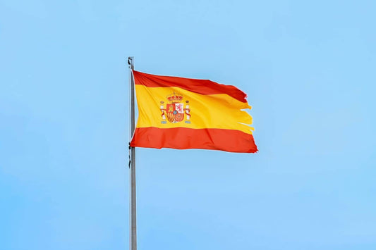 flag of Spain waving