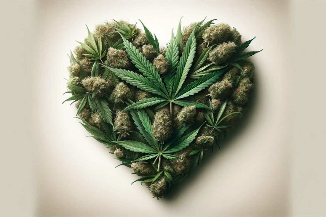 Heart shaped cannabis