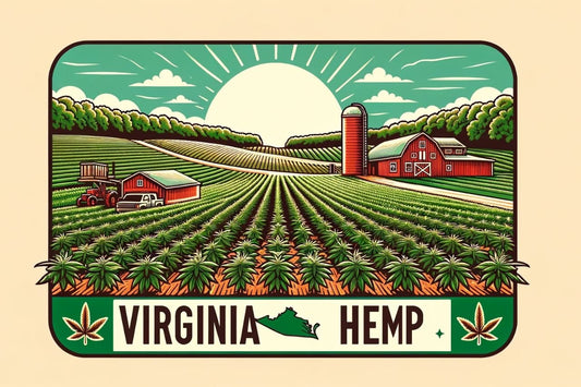 A drawing of Virginia hemp farm