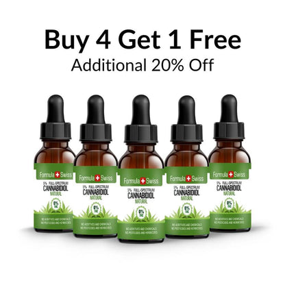 Buy 4 and get 1 Free, CBD oil in Natural oil 