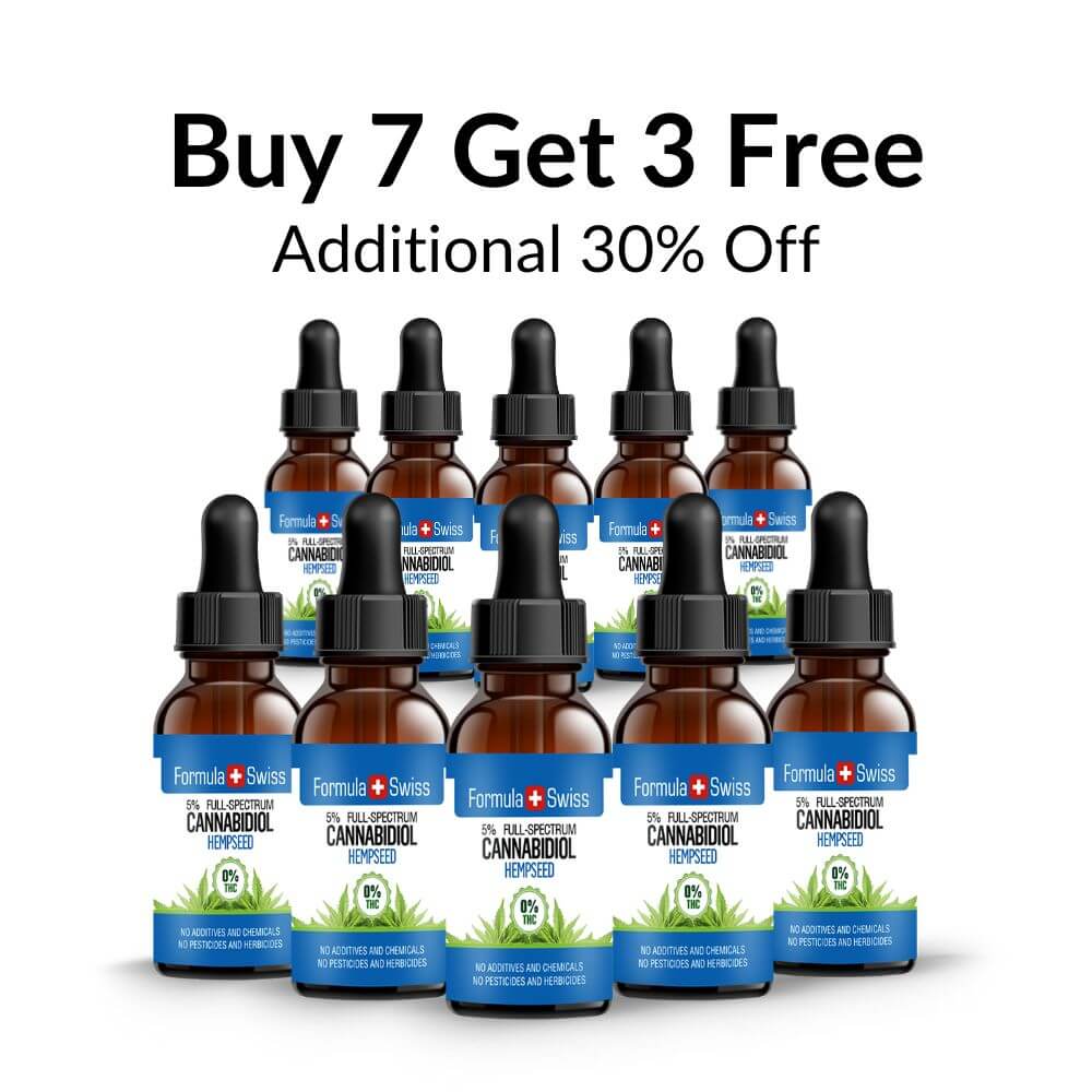 Buy 7 and get 3 Free, CBD oil in Hemp seed oil