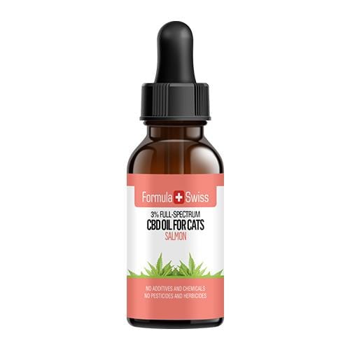 CBD Oil in MCT Oil with Salmon Aroma for Cats