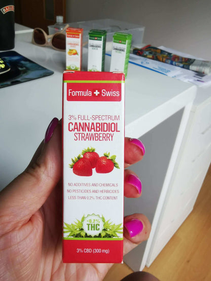 Formula Swiss Organic CBD Oil in Strawberry Oil