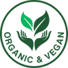 Made with organic hemp and vegan ingredients